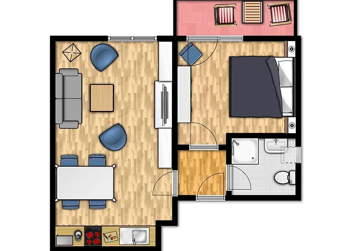 Haus Coordes 04 Апартаменты *